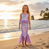 Kid Girl Mermaid Princess Theme Party Costume Cosplay Carnival Dresses