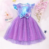 Book Week 2026 Kids Girls' Dress Unicorn Short Sleeve Outdoor Casual Fashion Adorable Polyester Knee-length Casual Dress A Line Dress Summer 4 years+ Light Pink White Pink