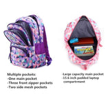 Student Boys Girls School Backpack Multicolor Multi-function Bookbags