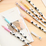 12pcs/Set Colorful Cute Milky Kawaii Cow Design Gel Pens For Office School Home Gifts, Kids Friends And Students, Back to School Supply