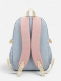 Kid Macaron Polyester Backpack Large Capacity School Bag Backpacks