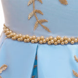 Kids Girls Flower Short Sleeve Sequins Fashion Sweet Tulle Dress
