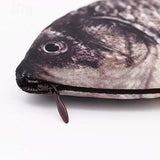 Simulation Fish-Shaped Pencil Case Waterproof Pencil Coin Purse