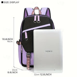 Kid Girl Backpack School Bag Large Capacity High School College Laptop Bag Back to School
