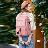 Kid Waterproof Oxford Fabric Stylish Multi-pocket Backpack for School and Travel