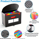 1pc 25 Gride Expanding File Folder File Organizer Portable Expandable Plastic Filing Box Organizer
