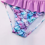 Kids Girls Swimsuit Outdoor Beach Vacation Tropical Sports Bathing Swimwear