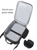 Kid Basketball Polyester Large Capacity Print Backpack Lunch Bag Pencil Case 3-Piece Set