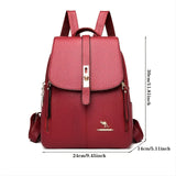 Kid Stylish Durable Elegant PU Leather Backpack for School and Travel
