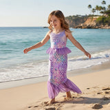 Kid Girl Mermaid Princess Theme Party Costume Cosplay Carnival Dresses