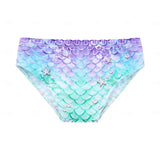 Kid Girl Mermaid Princess Swimwear Movie Cosplay Party Holiday Swimsuits