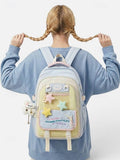 Kid Macaron Polyester Backpack Large Capacity School Bag Backpacks