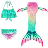 Kid Girl Mermaid Ariel Swimwear Bikini Holiday Masquerade Swimsuits