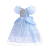 Kid Girl Fairytale Princess Flower Halloween Costume Tulle Movie Cosplay Dresses