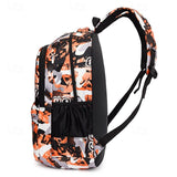 Middle High School Students Kid Boys Blue Camouflage Backpack Lightweight School Bag