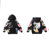 3-13Y Kid Boys 3D Letter Long Sleeve Fall Cool Street Tracksuits 2 Pcs/Set