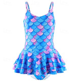 Kids Girls Swimsuit Outdoor Beach Vacation Tropical Fashion Bathing Suits