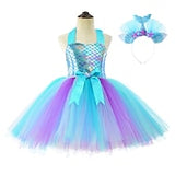 Book Week 2026 Kids Girls' Dress Cartoon Unicorn Patchwork Sleeveless Performance Birthday Ruched Mesh Patchwork Cute Costume Cotton Above Knee A Line Dress Tulle Dress Summer Spring Fall 4-12 Years