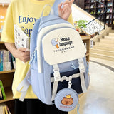 Back to School 4-Piece Kid Pink Backpack Set – Includes School Bag, Tote, Pencil Case & Coin Purse