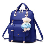 Kid Girl Backpack Large Capacity Leather Shoulder Bags Back to School Gift