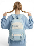 Kid Boys Girls Student Large Capacity Polyester Multi-Pockets Schoolbags