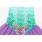 Kid Girl Mermaid Princess Swimwear Movie Cosplay Party Holiday Swimsuits