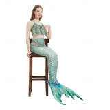 Kids Girls Mermaid Swimwear Holiday Beach Tropical Bathing Swimsuit