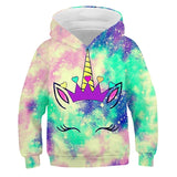 3-12Y Kids Girls Animal Casual Long Sleeve Cute Fall Multicolor Hoodie