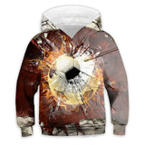 3-12Y Kid Boys Football Long Sleeve Casual Sports Cool Hoodie Pullover