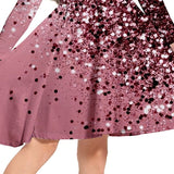 3-10Y Kid Girls 3D Graphic Long Sleeve Spring Fall Holiday Cute Sweet Swing Dresses