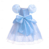 Kid Girl Fairytale Princess Flower Halloween Costume Tulle Movie Cosplay Dresses