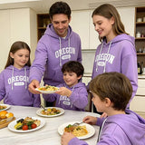 Family Matching Letter Casual Print Long Sleeve Active Hoodie Pullover