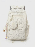 Kid Women Polyester Multi-Color Star Print Large Capacity Backpacks Schoolbags