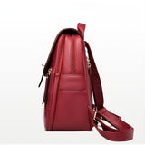 Kid Stylish Durable Elegant PU Leather Backpack for School and Travel