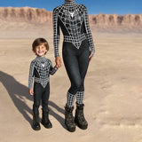 Family Matching Jumpsuit Halloween Pattern Street Long Sleeve Pajamas Outfits