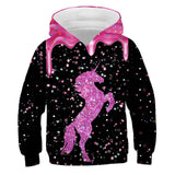 3-12Y Kids Girls Animal Casual Long Sleeve Cute Fall Multicolor Hoodie