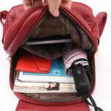Kid Stylish Durable Elegant PU Leather Backpack for School and Travel