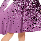 3-10Y Kid Girls 3D Graphic Long Sleeve Spring Fall Holiday Cute Sweet Swing Dresses