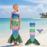 Kid Girl Mermaid Princess Dress Swimwear Masquerade Holiday Swimsuits