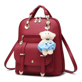Kid Girl Backpack Large Capacity Leather Shoulder Bags Back to School Gift