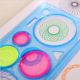 Multi-function Puzzle Spirograph Geometric Ruler Drafting Tools For Students 3 Packs