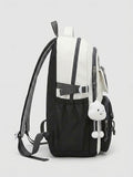 Kid Women Polyester Backpack  Large Capacity Schoolbags