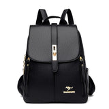 Kid Stylish Durable Elegant PU Leather Backpack for School and Travel