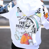 3-13Y Kid Boys 3D Letter Long Sleeve Fall Cool Street Tracksuits 2 Pcs/Set