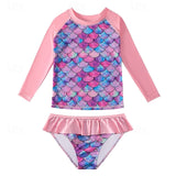 Kids Girls Swimsuit Outdoor Beach Vacation Tropical Sports Bathing Swimwear