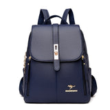 Kid Stylish Durable Elegant PU Leather Backpack for School and Travel