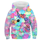 3-12Y Kids Girls Animal Casual Long Sleeve Cute Fall Multicolor Hoodie