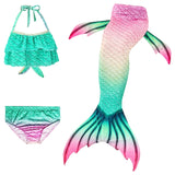 Kid Girl Mermaid Ariel Swimwear Bikini Holiday Masquerade Swimsuits