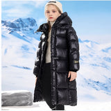 4-13Y Kids Girls Down Puffer Jacket Active Zipper School Coat Outerwear
