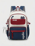 Kid Women Polyester Backpack  Large Capacity Schoolbags